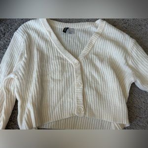 H&M Rib-Knit Cardigan v-neck